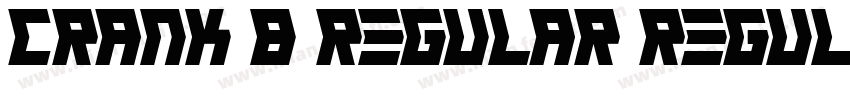 Crank 8 Regular Regular字体转换